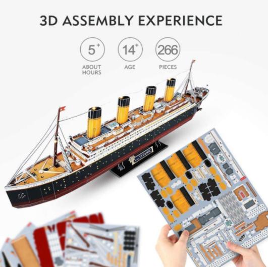 Nkọwapụta nkọwapụta akwụkwọ Jigsaw DIY Stadium 3D Puzzle Model