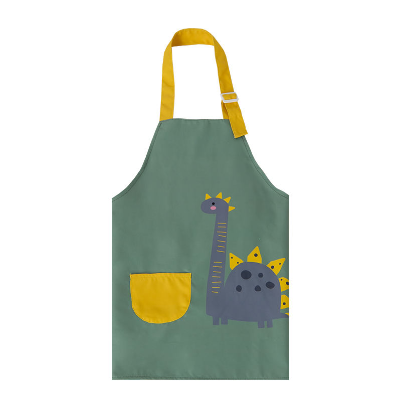 Mkpịsị eriri ogologo úkwù nke mmiri anaghị egbochi mmiri Dinosaur Ebipụtara Ụmụaka Apron